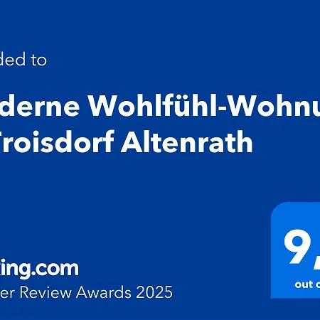 Moderne Wohlfuehl-Wohnung In Troisdorf Altenrath Exterior photo
